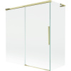 Mexen Rox L vaňová zástena dvojkrídlová posuvná 150 + 70 x 150 cm, transparentná, zlatá - 8C9L-150-070-50-00