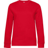 B&C | QUEEN Crew Neck, Dámska mikina, červená, XXL