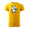 Sablio Tričko s potlačou I am doing my best Panda - žluté 3XL