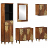zahrada-XL Sada kúpeľňového nábytku 5 pcs medovo hnedá 62 x 33 x 58 cm 3310150