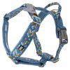 Hurtta Razzle-Dazzle Y-Harness Bilberry - nastaviteľný ochranný postroj pre psov - 80-100 cm