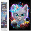 Norimpex - Puzzle Obraz Diamant: Vesmírne mačiatko 30x40cm - 1-39 dielov