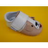 Detské kožené capačky D.D.Step K1596-61565 cream BAREFOOT