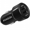 AXAGON PWC5V4 mini SMART 24 W nabíjačka do auta 2× port 5 V/2,4 A / 2,4 A - čierna PWC-5V5 - možnosť vrátiť tovar ZADARMO do 30tich dní