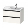 Duravit Ketho.2 Umývadlová skrinka, 55x78x46 cm, 2 zásuvky, lesklá biela K25286022220000