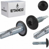 Etanco - skrutky do kovu TORX GT5 5,5x19 mm, 500 ks, RAL9005 čierne