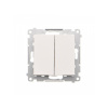 Vypínač Simon 55 č.1+ tlačidlo spínacie modul biela matná