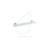 BEMETA BETA sklenená polička 600 mm 600 x 55 x 130 mm chróm 132102042