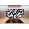 Sklenený panel do kuchynskej linky Zebra pozadia 100x50 cm