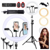 KRUHOVÁ LED LAMPA NA MAKE-UP SO STATÍVOM NA SELFIE