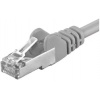 PremiumCord Patch kábel CAT6a S-FTP, RJ45-RJ45, AWG 26/7 10 m sivý
