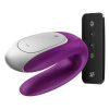 Satisfyer Double Plus vibrátor Purple 9 cm
