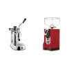 La Pavoni Stradivari Professional Lusso + Eureka Mignon Specialita, CR ferrari red