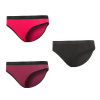 SENSOR DOUBLE FACE 3-PACK dámske nohavičky black/lilac/magenta, M - S