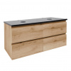 Swiss aqua technologies Koupelnová skříňka s krycí deskou SAT B-Way 119x50x45 cm dub mat BWAY2120OAKZ