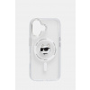 Karl Lagerfeld puzdro na telefón iPhone 16 KLHMP16SHLSCHH biela ONE SIZE