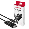 AXAGON RVC-DPC, USB-C -> DisplayPort redukcia / kábel 1.8m, 4K/60Hz RVC-DPC