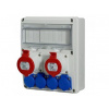 SCAME Zásuvková rozvodnica 633.312222 4x230V 1x16A+1x32A/400V 5P ENERBOX 11DIN