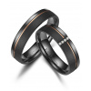 Snubní prsteny Black Titanium black Pearl