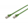 Digitus DK-1644-A-PUR-010 patch, Cat6A, S/FTP (PiMF), PUR (TPU), 1m, zelený