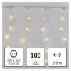 LED VIANOČNÁ DROP REŤAZ – CENCÚLE, 2,9 M, VONKAJŠIA AJ VNÚTORNÁ, TEPLÁ BIELA, PROGRAMY