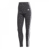adidas Essentials 3 Stripe Leggings Womens Animal Print S (8-10)