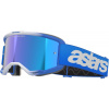 Okuliare VISION 5 BLAZE, ALPINESTARS (modrá, zrkadlové modré plexi) 2025
