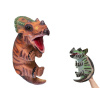 Maňuška dinosaurus mláďa 42 cm - mix farieb (hnedá, zelená)