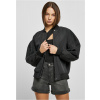 Dámska nadrozmerná ľahká bomber bunda čierna čierna M Urban Classics 4065812424433