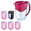 Filtračná kanvica Aquaphor Prestige 2,8 l červená (červený)