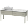 DURAVIT Luv stojaca skrinka pod umývadlo vľavo, pod dosku, 2 zásuvky, 1733 x 570 x 743 mm, taupe matná lakovaná, LU9563L6060