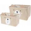 Home Styling Collection Kolekce pro domácí styling CUTIE Krabičky na hračky s ušima, manšestr, 2 kusy