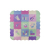 ISO Kontrastné penové puzzle 30 x 30 cm 25 ks farebné