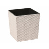Obal na kvetináč JUKA RATTAN ECO plastový 25x25x26cm