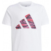 adidas Det. tričko J CAMO LOGO TEE Farba: Biela, Veľkosť: 164