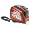 Extol Premium 8821007 Meter zvinovací 7,5mx25mm, pogumovaný, nylónová ochrana, autostop