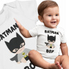 Detské body - Body, krátky rukáv z bavlny Meeboo veľkosť 92, zapínanie na patentku (Baby Baby Batman Hero na jeden rok)