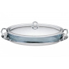 Berlingerhaus Servírovacia misa s táckou nerez sklo 3 L BH-1385