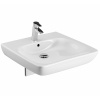 Geberit Selnova Compact umývadlo 55x55 cm štvorec klasické umývadlo pre zdravotne postihnutých biela 501.461.00.7
