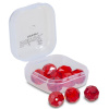 Doiyo broušené skleněné korálky Red 8mm 12ks