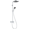 HANSGROHE Activera S Showerpipe EcoSmart nástenný sprchový systém s pákovou batériou Varia, horná sprcha 1jet priemer 240 mm, ručná sprcha 2jet, chróm, 28875000
