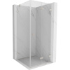 Mexen Lunar-F, skopný sprchový kút pravý 70 x 70 cm, 8mm číre sklo, oceľový profil, 836-070-070-97-00-P