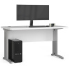 Akord Písací stôl BM-135 cm s kovovými nohami - biely