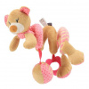 BABY MIX Hračka na postieľku Špirála Baby Mix medvedík ružový