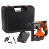 BLACK+DECKER Aku kombinované kladivo 18V 1x4,0Ah v kufri BCD900M1K