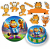 DIGITÁLNA TLAČ Jedlý obrázok na tortu GARFIELD MAČKA BAJKA + POSTAVY TEXT 24
