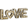 LED stolové dekoratívne svietidlo Globo 29976 Love 48x0,06 W hnedé