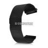 Kovový remienok (šírka 22mm) – Magnetic čierna – Samsung Gear S3 / Watch 46mm / Huawei Watch GT / Vantage M