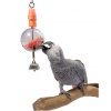 Hračka špíz na ovocie pre papagáje a vtáky s guľou 20cm