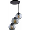 TK Lighting Cubus závesné svietidlo 3x15 W čierna-grafitová 2819